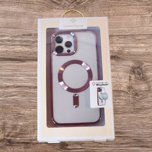 🏷 CLEARANCE! Nanette Lepore Silver/Pink iPhone 12/13 MagSafe Cell Phone Case